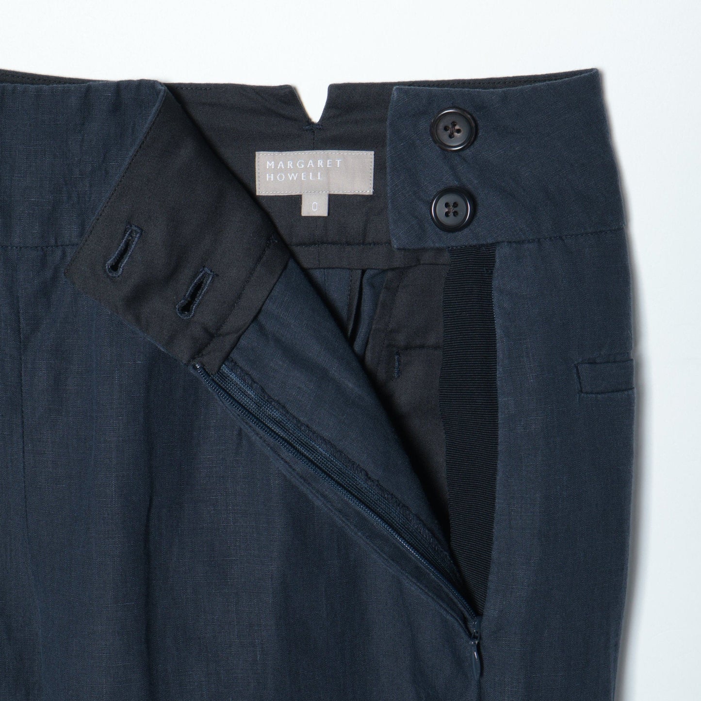 HIGH DENSE LINEN TROUSERS