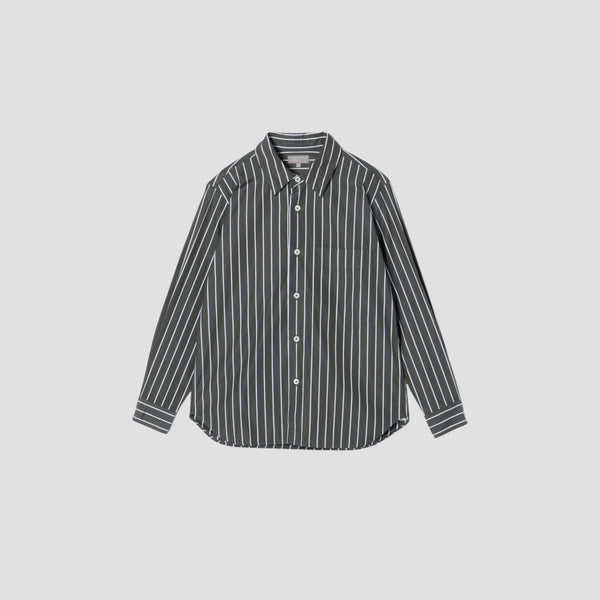 GRAPHIC STRIPE COTTON SHIRT