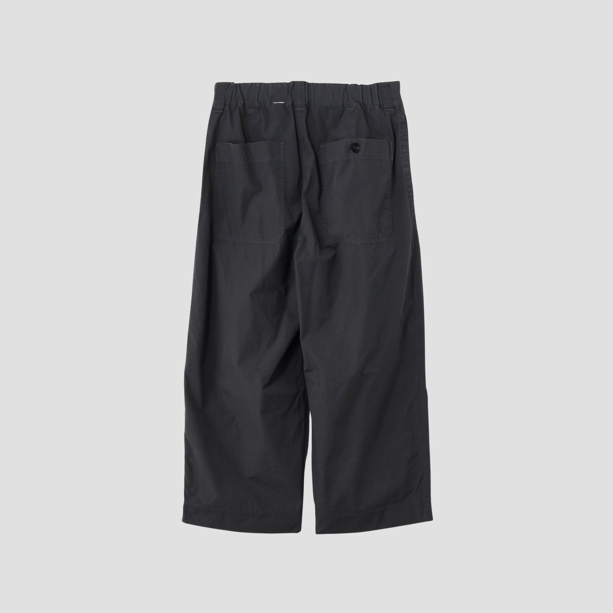 FINE COMPACT COTTON POPLIN TROUSERS