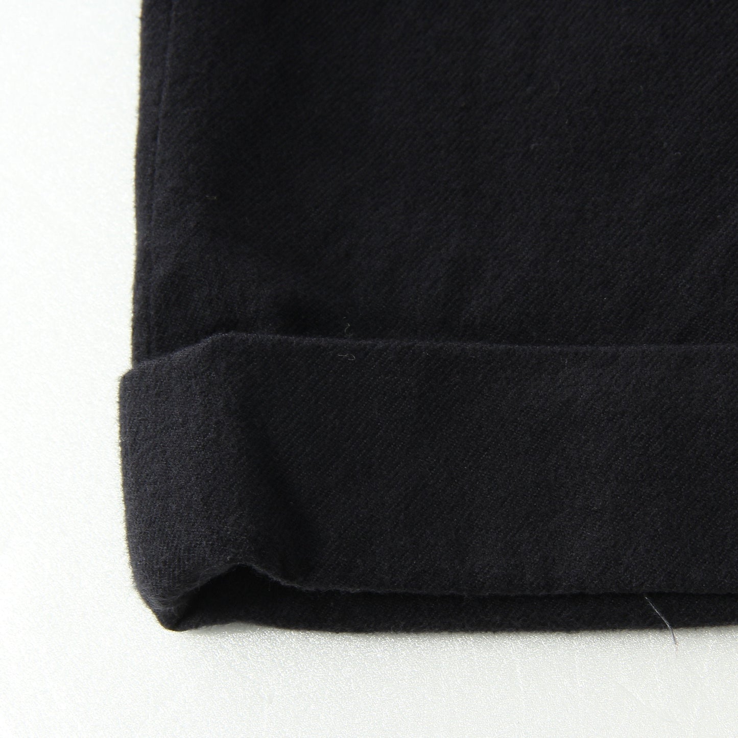 BRUSHED COTTON WOOL TROUSERS
