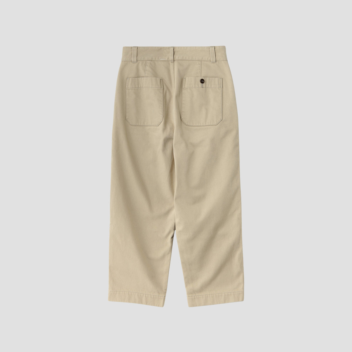 BRUSHED BACK COTTON TWILL TROUSERS