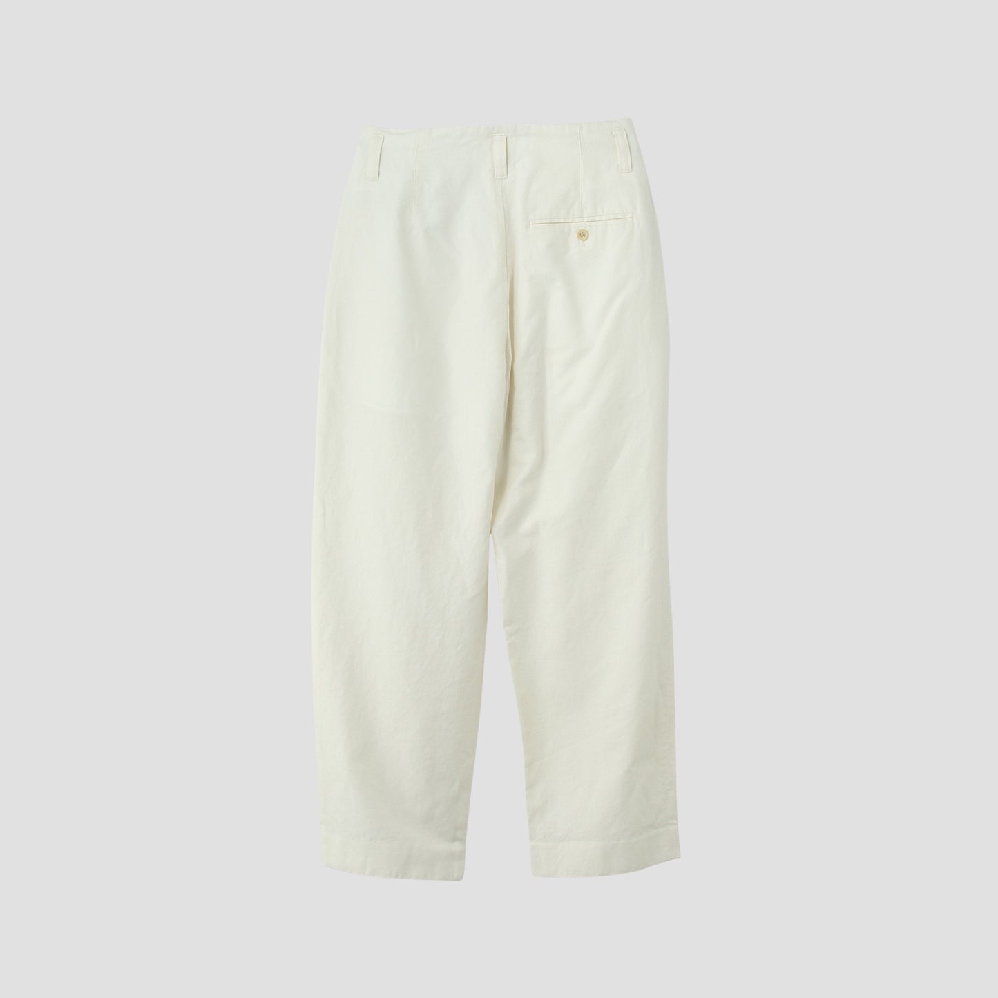 LINEN COTTON TWILL TROUSERS
