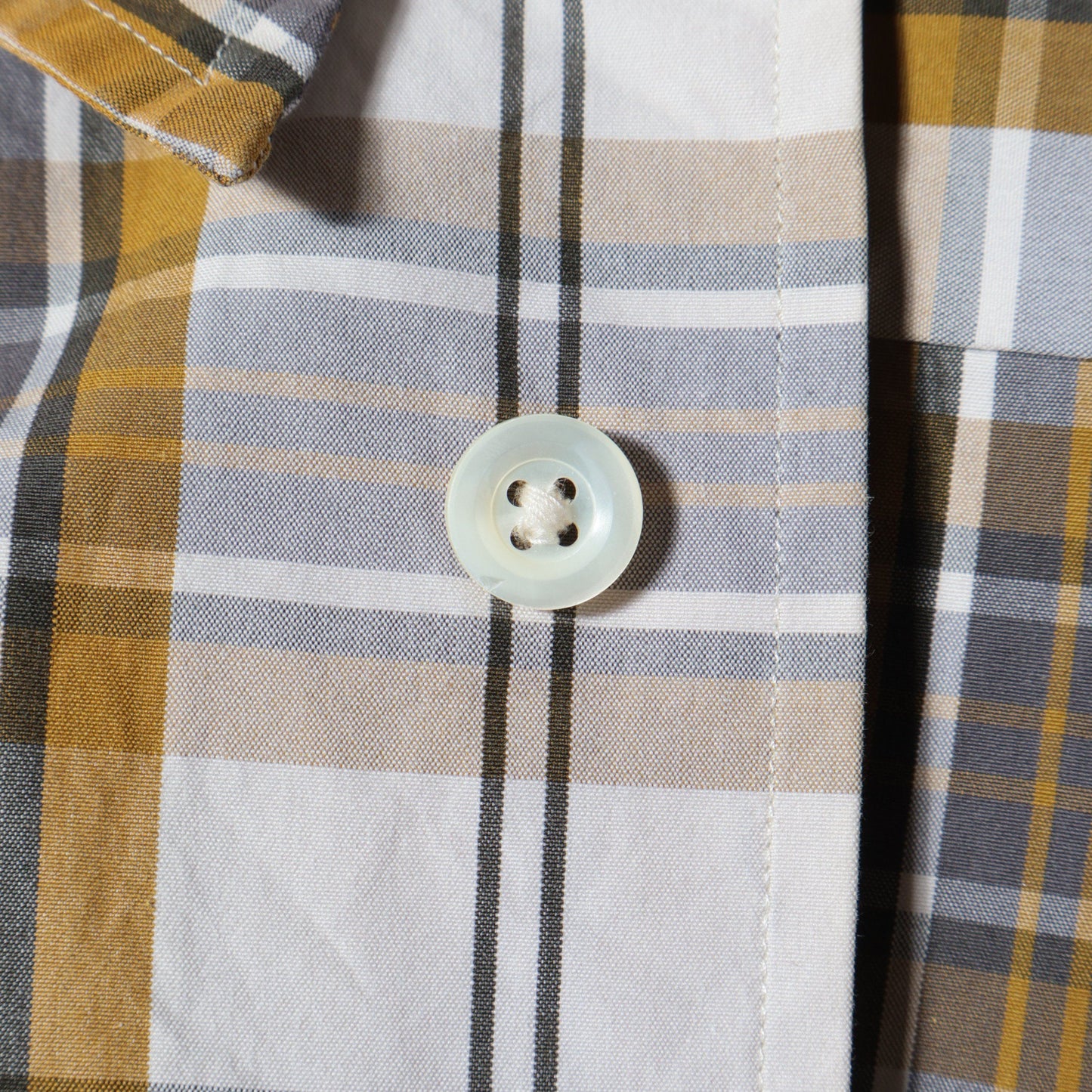 GRAPHIC CHECK COTTON SHIRT
