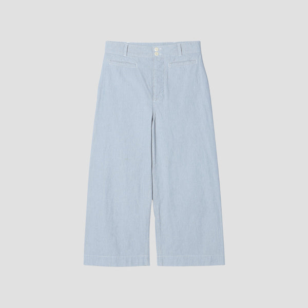 HAIRLINE COTTON TROUSERS