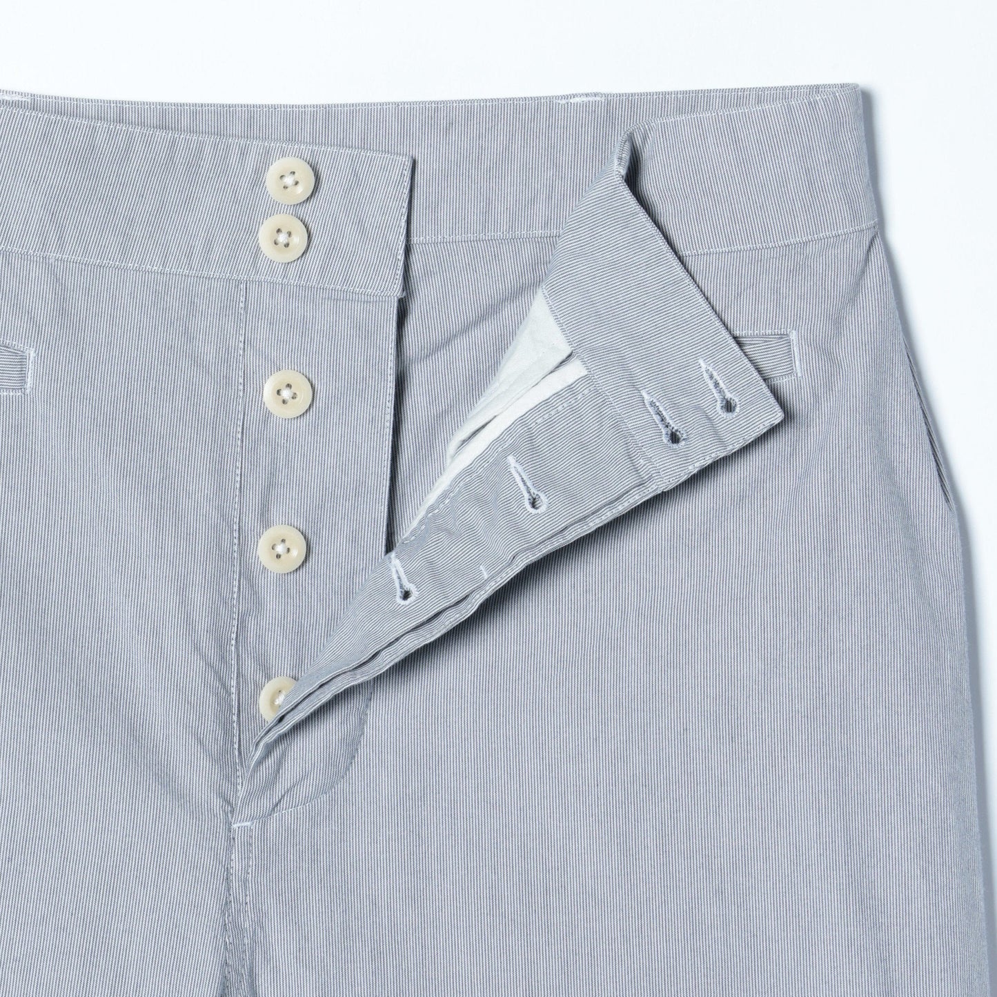 HAIRLINE COTTON TROUSERS