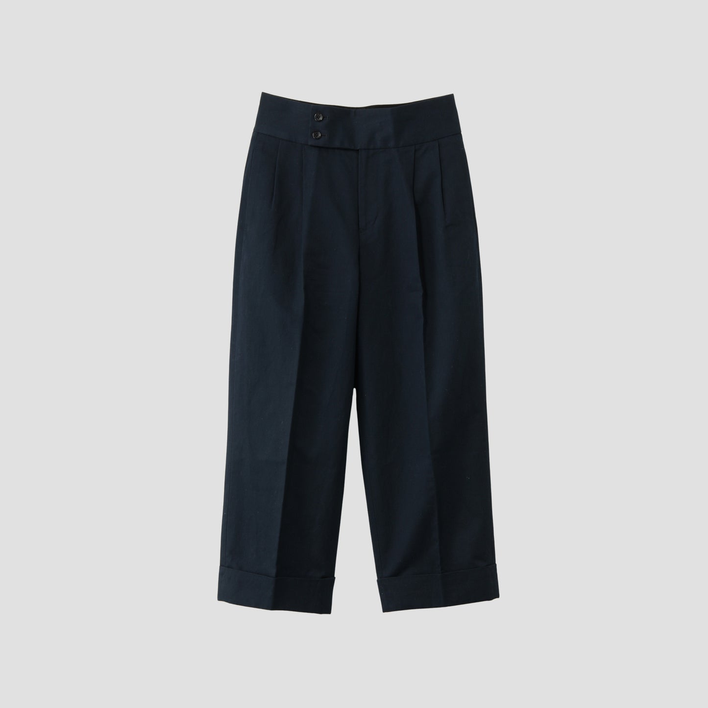 BRUSHED COTTON LINEN TROUSERS