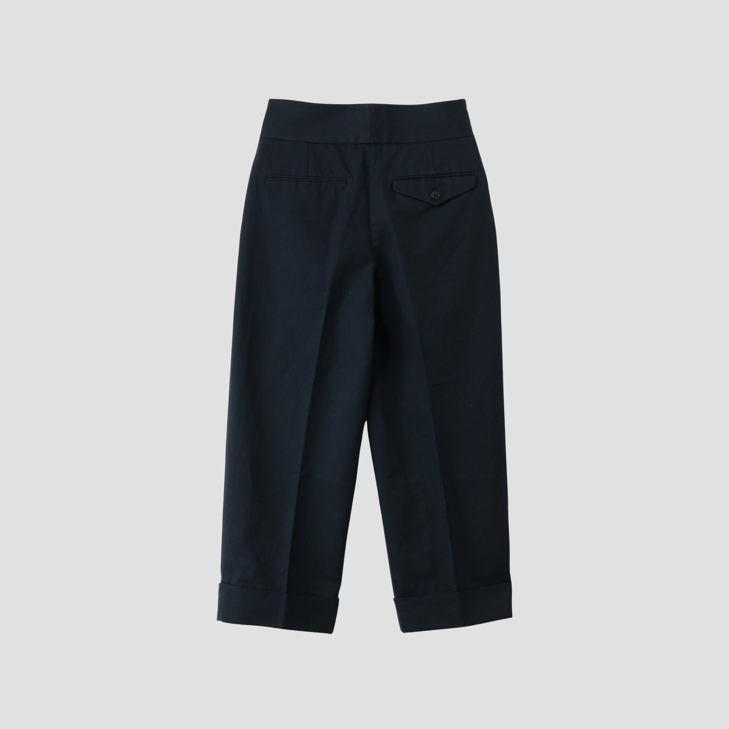 BRUSHED COTTON LINEN TROUSERS