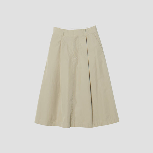 COTTON PLAIN WEAVE SKIRT