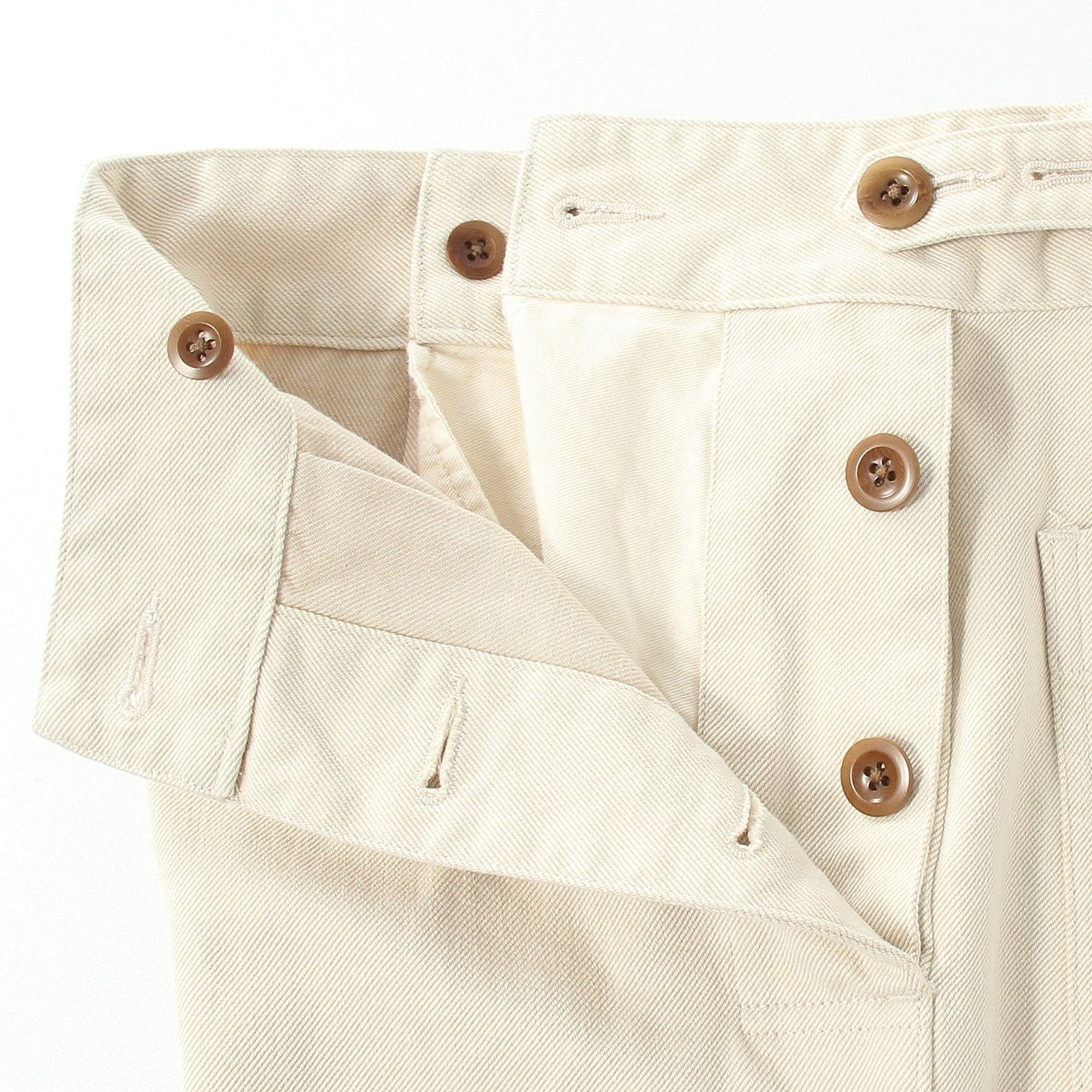 WOOL COTTON HEAVY TWILL TROUSERS