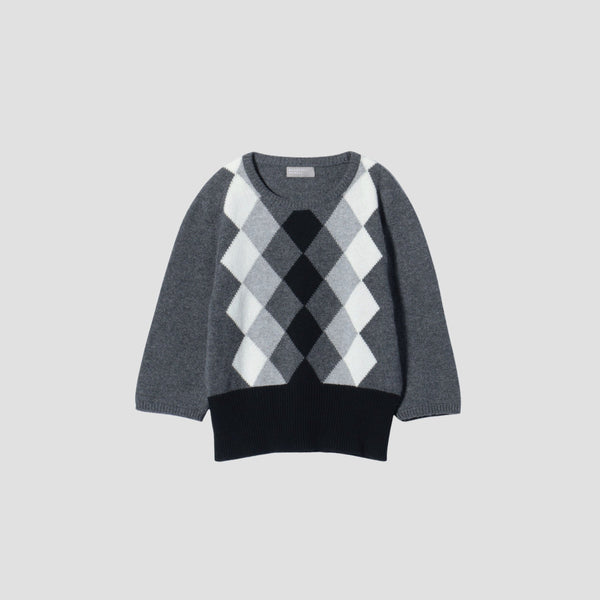 GRAPHIC ARGYLE KNIT