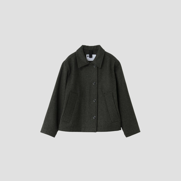 COARSE WOOL MELTON BLOUSON