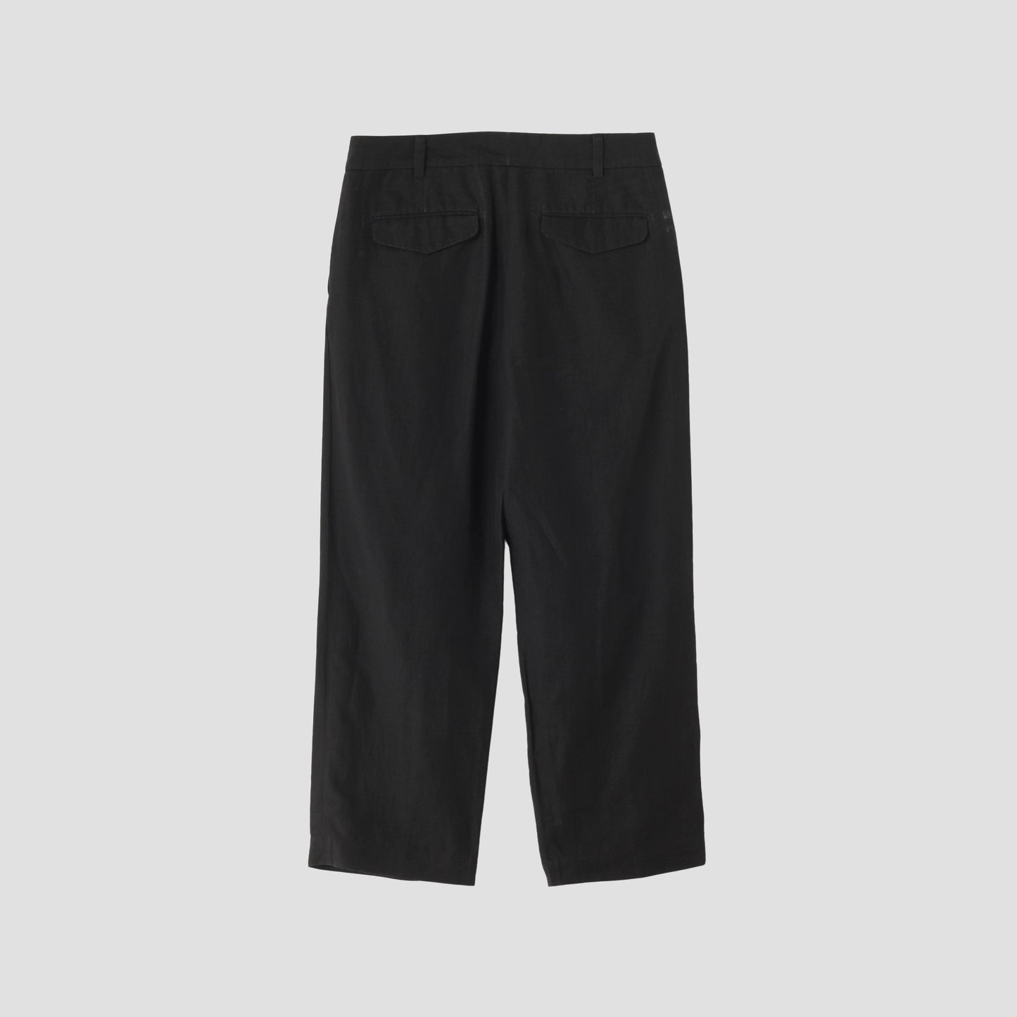 DENSE FINE LINEN POPLIN TROUSERS