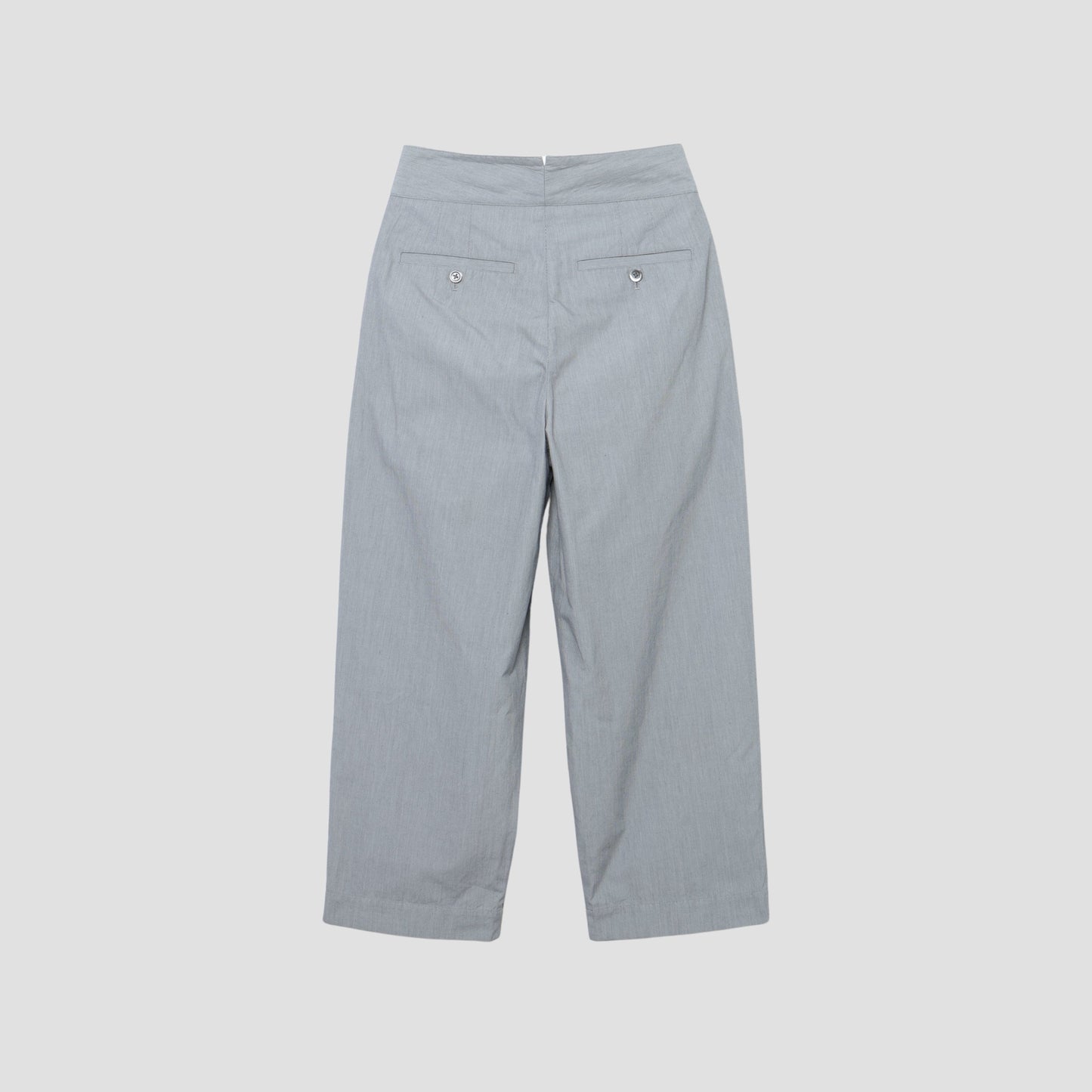 HAIRLINE STRIPE COTTON TROUSERS