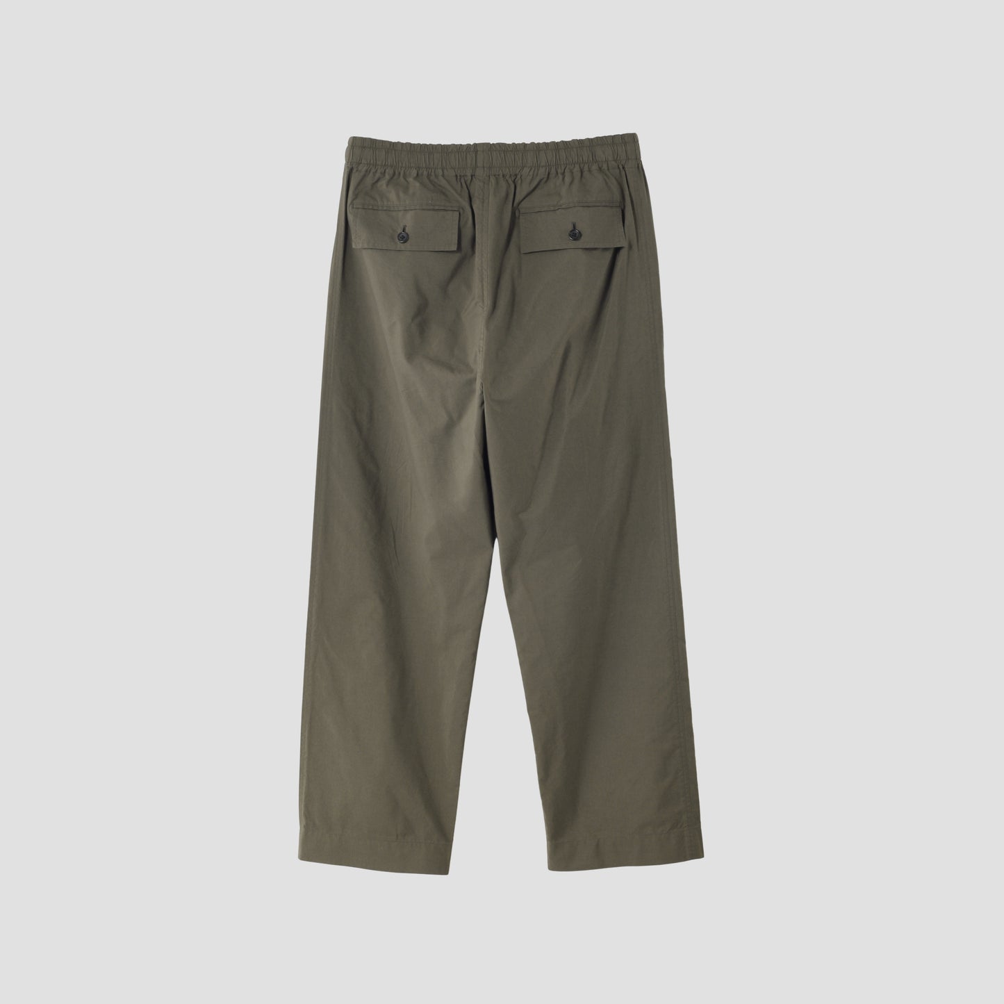 COTTON SILK POPLIN TROUSERS