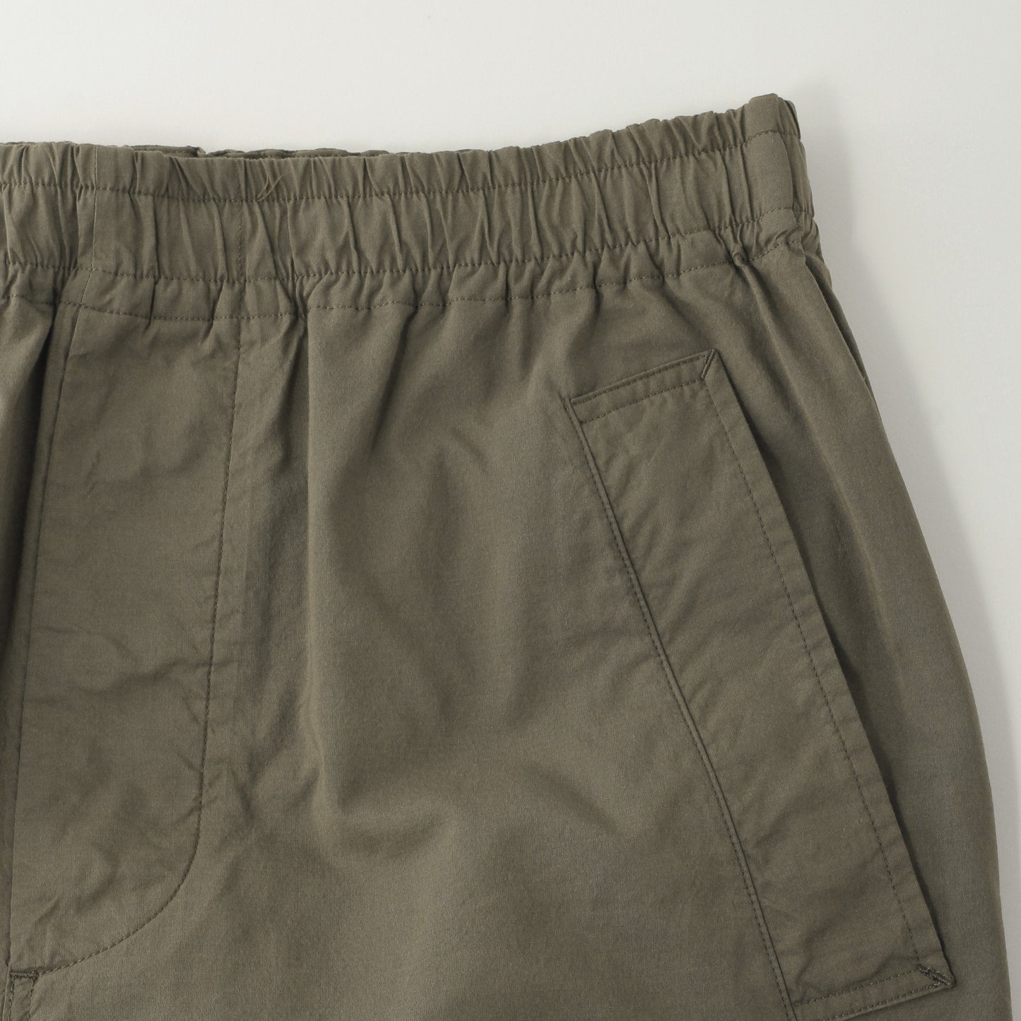 COTTON SILK POPLIN TROUSERS