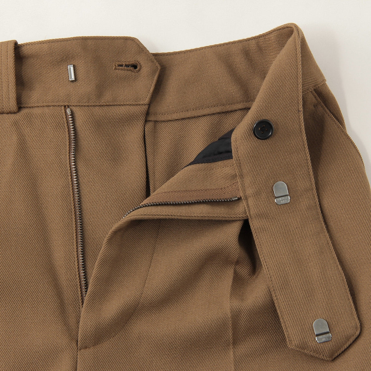 WOOL GABARDINE TROUSERS