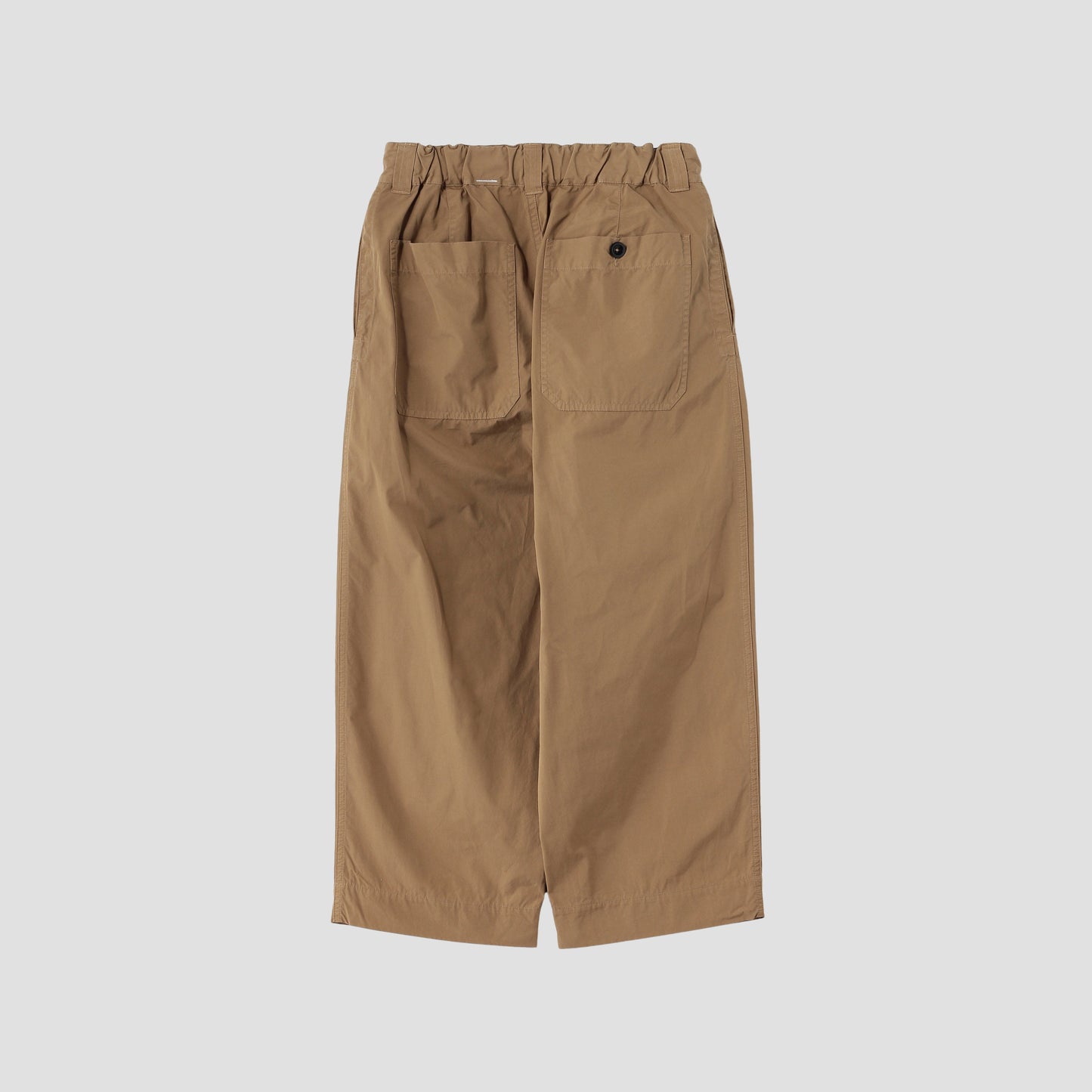 FINE COMPACT COTTON POPLIN TROUSERS