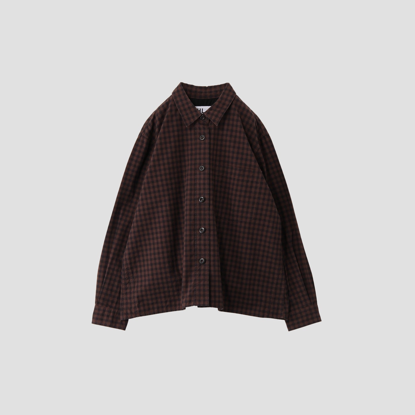 END ON END COTTON CHECK SHIRT