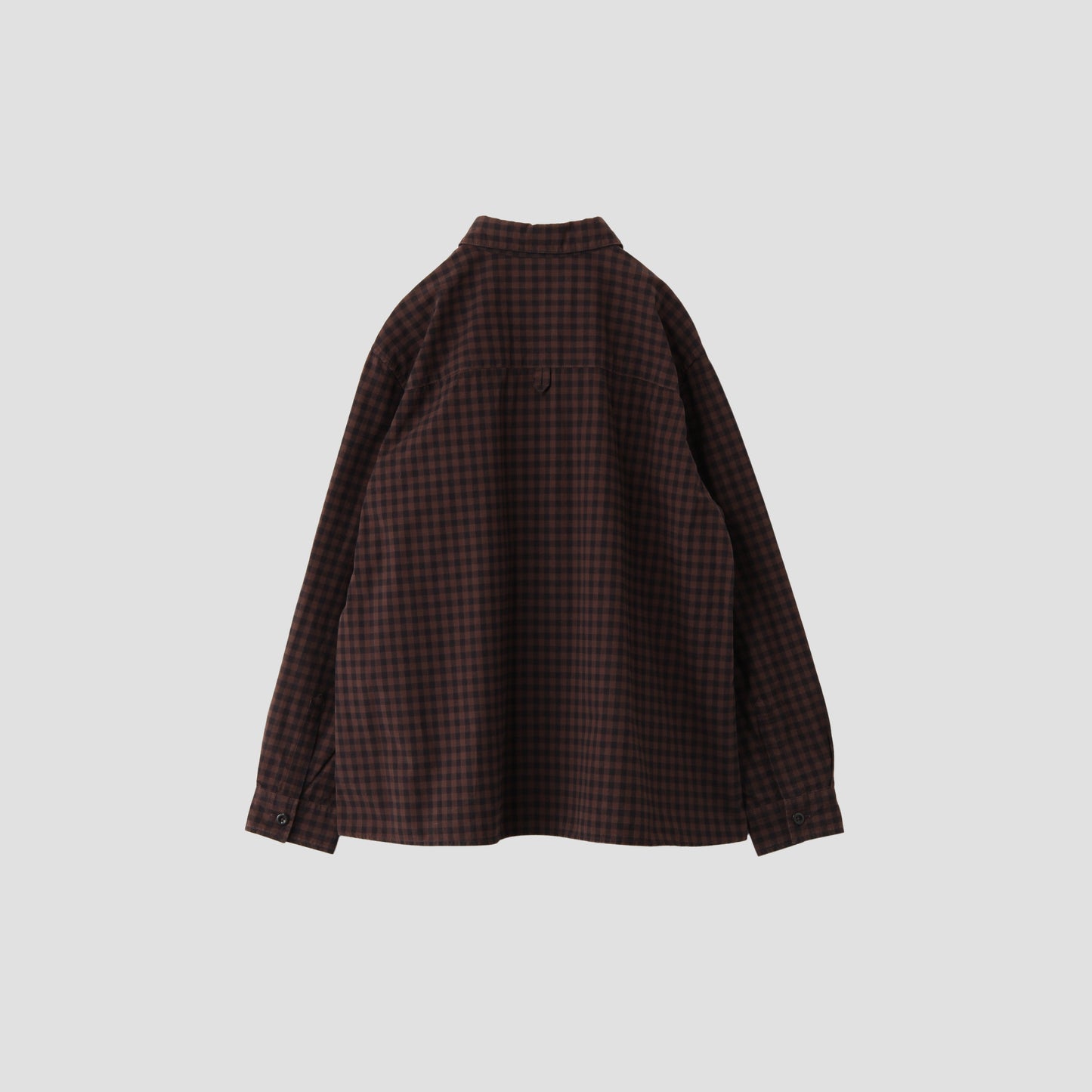 END ON END COTTON CHECK SHIRT