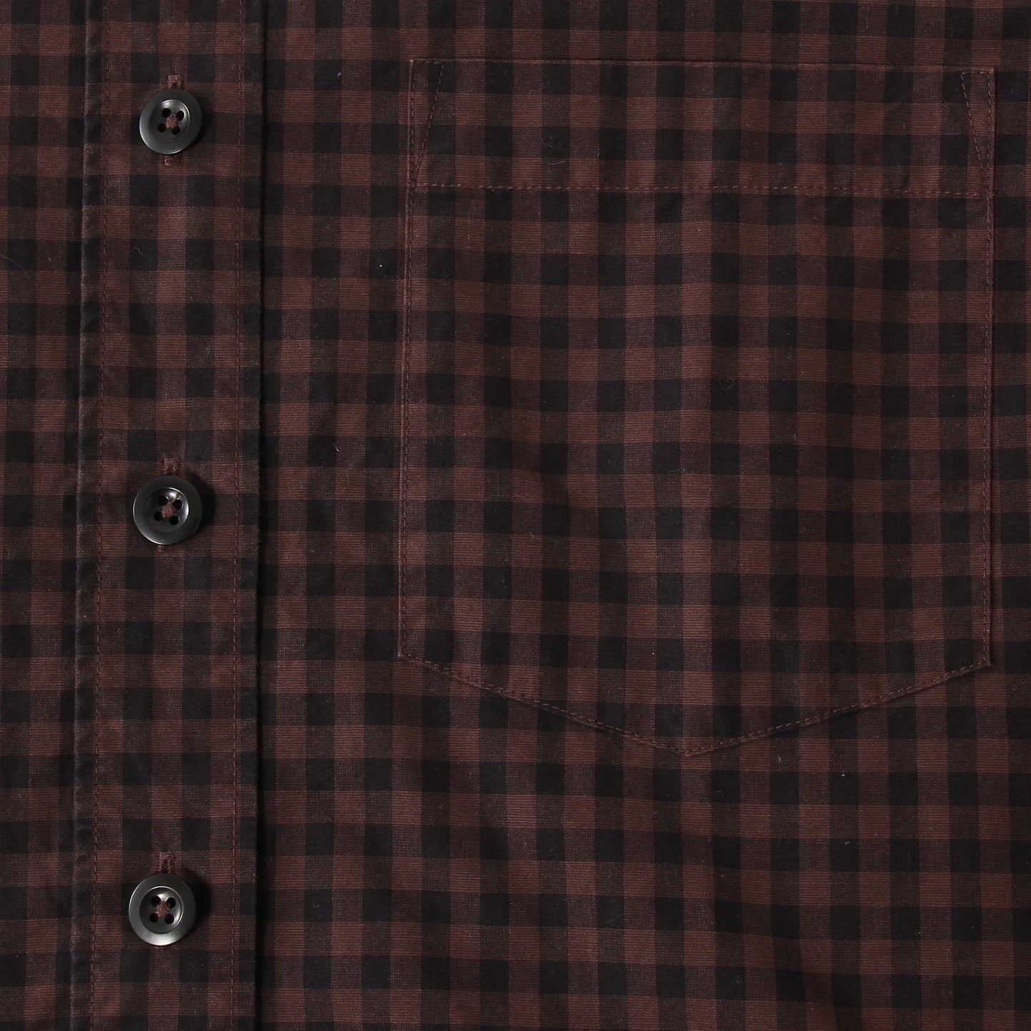 END ON END COTTON CHECK SHIRT
