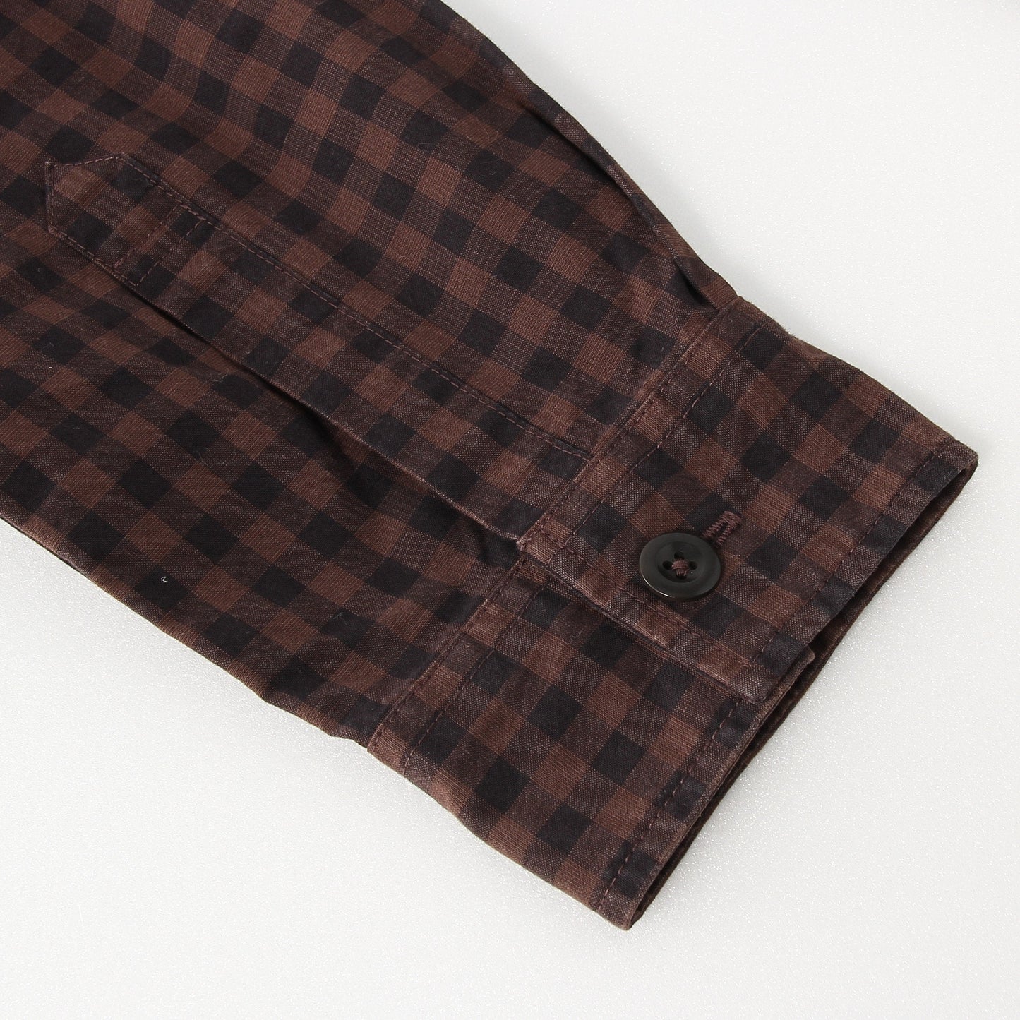 END ON END COTTON CHECK SHIRT