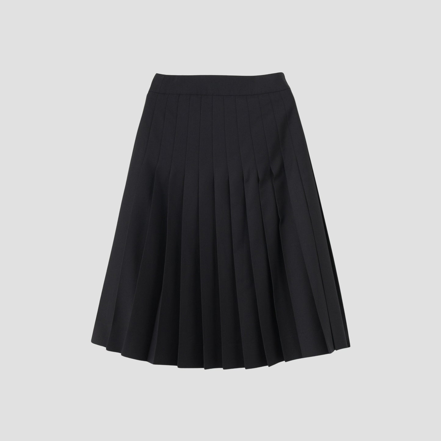WOOL BLEND TWILL SKIRT