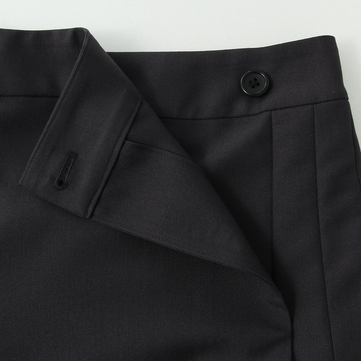 WOOL BLEND TWILL SKIRT