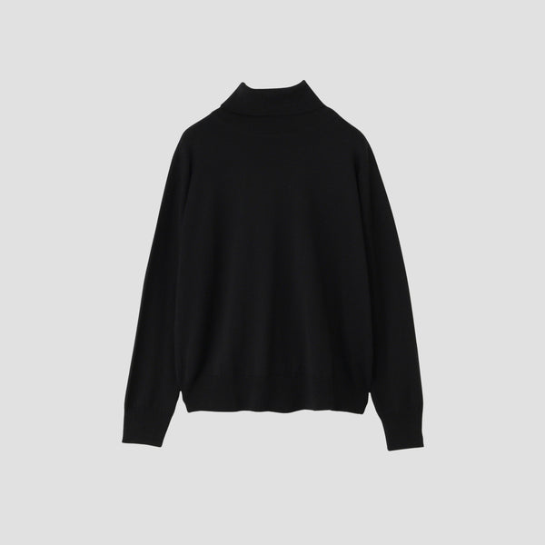 FINE WOOL TURTLE NECK KNIT