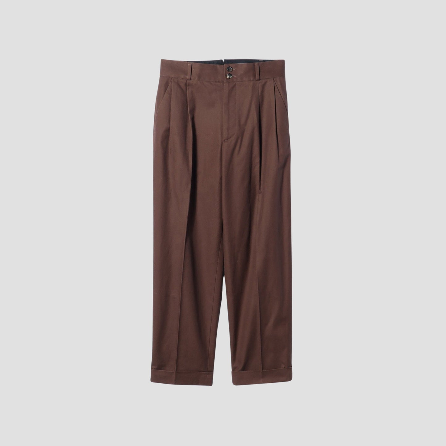 BRUSHED TWILL TROUSERS