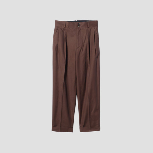 BRUSHED TWILL TROUSERS