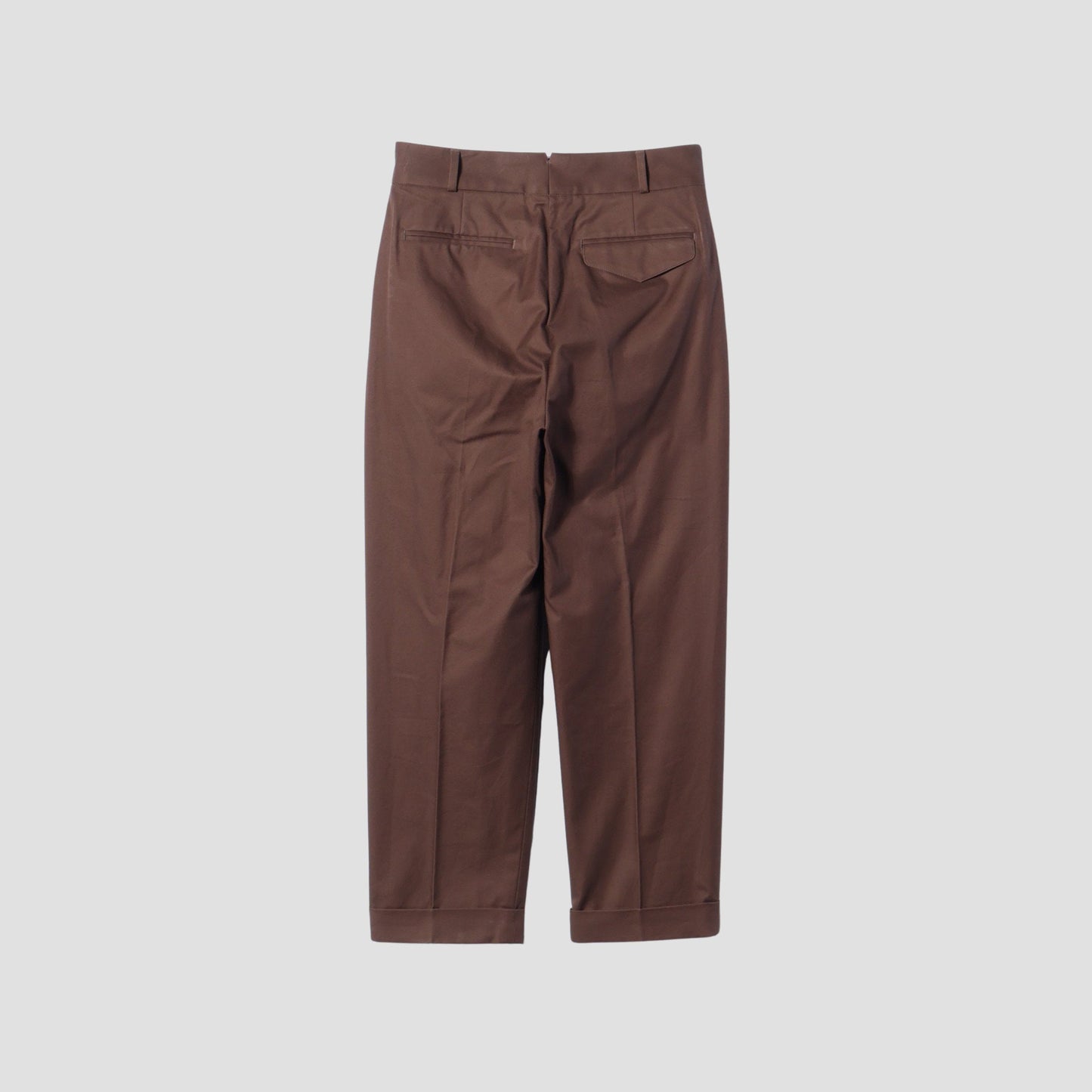 BRUSHED TWILL TROUSERS