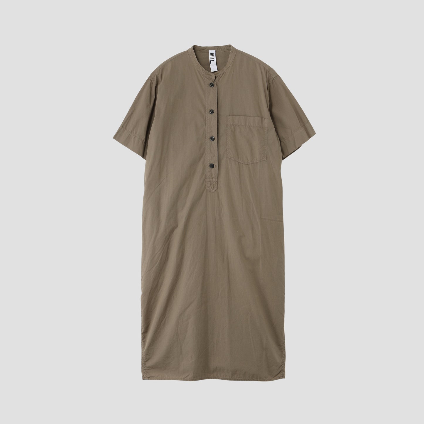GARMENT DYE BASIC POPLIN DRESS