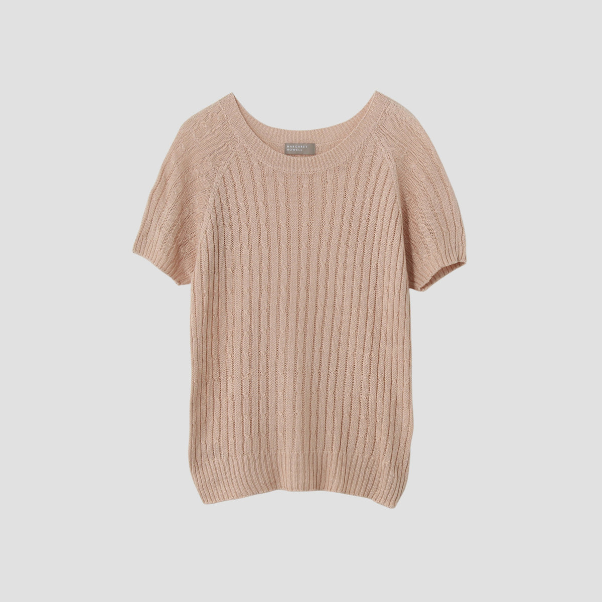 LINEN COTTON CABLE KNIT