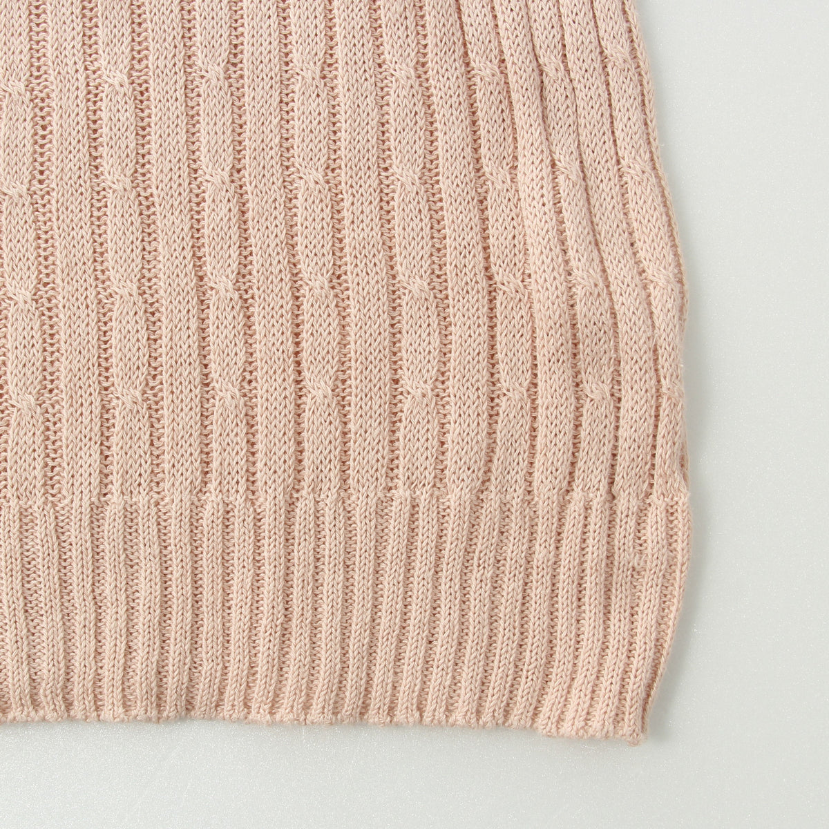 LINEN COTTON CABLE KNIT