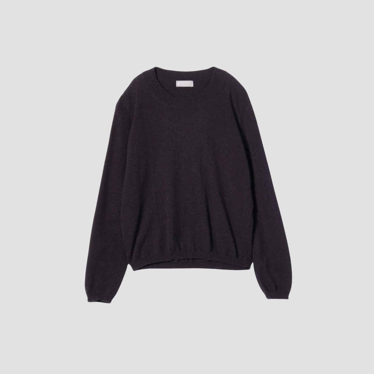 CASHMERE DEEP TRIM T-SHIRT KNIT
