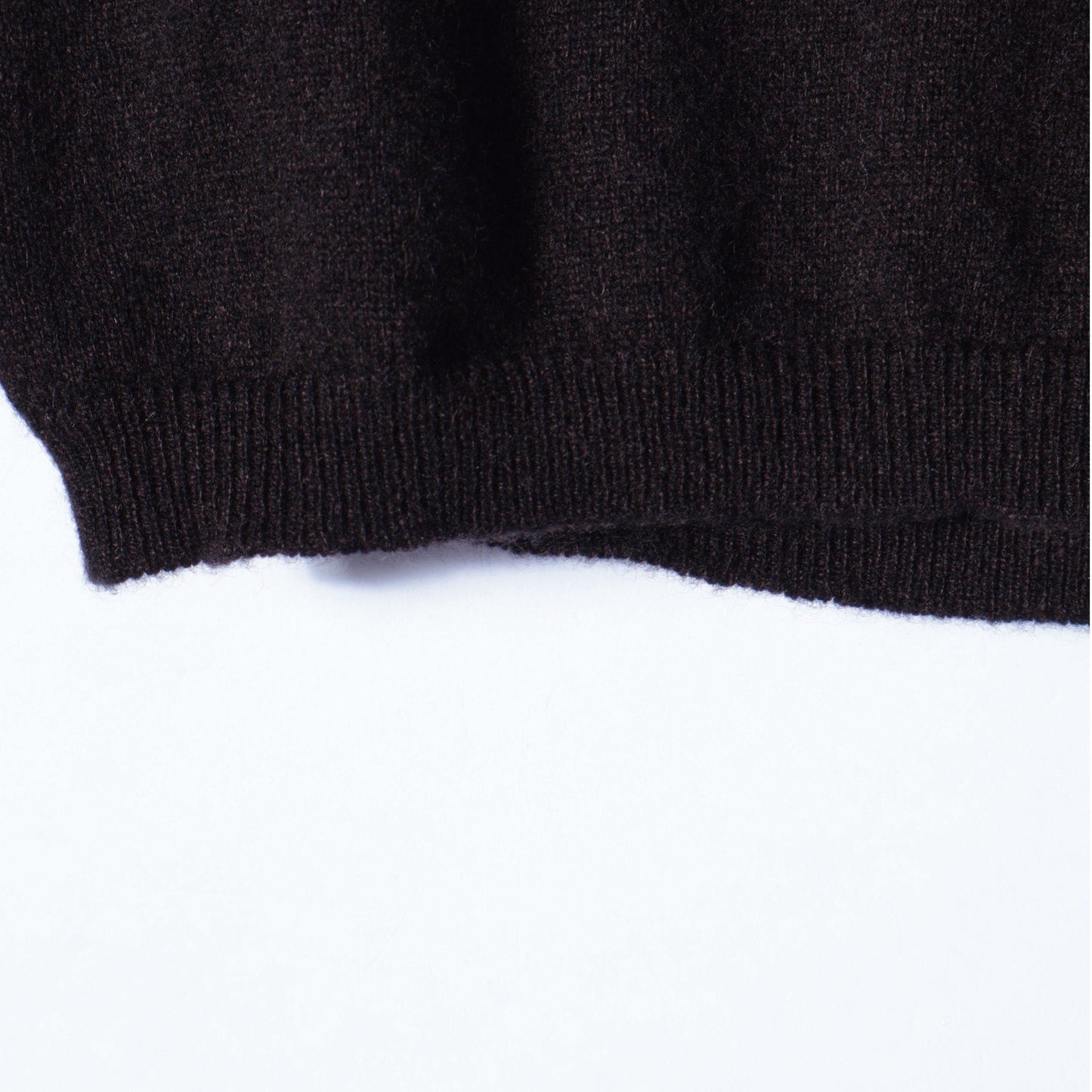 CASHMERE DEEP TRIM T-SHIRT KNIT