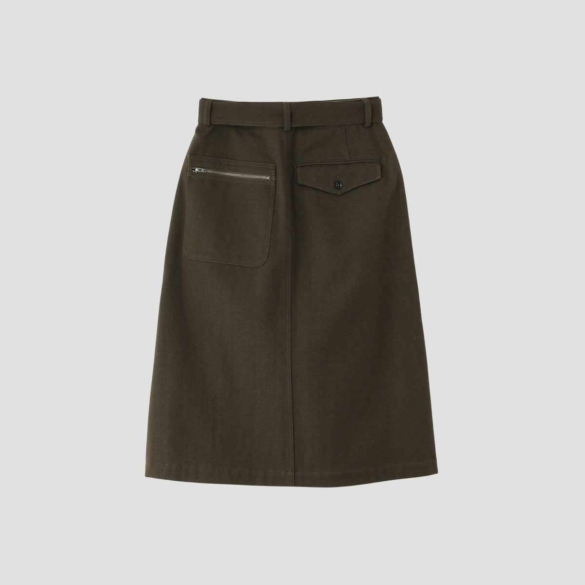 WOOL COTTON DRILL SKIRT