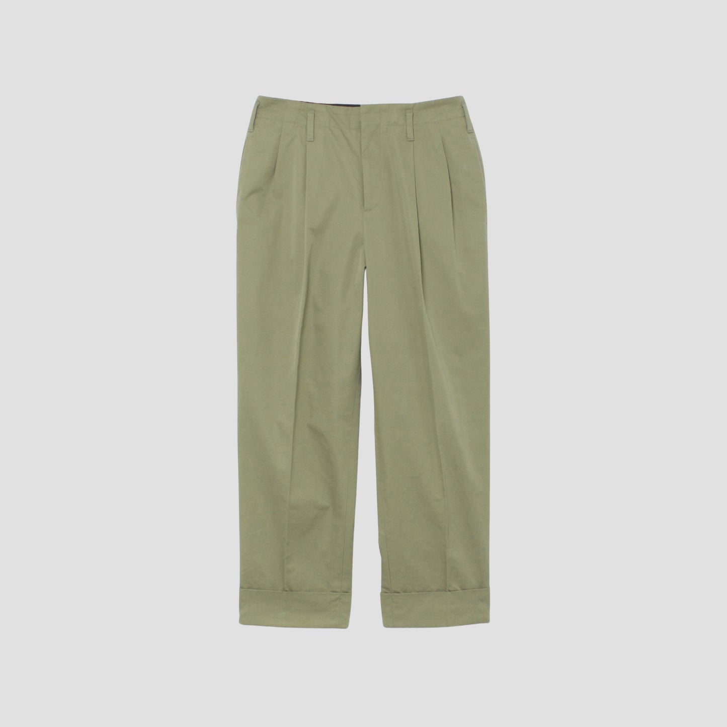 REFINED COTTON GABARDINE TROUSERS