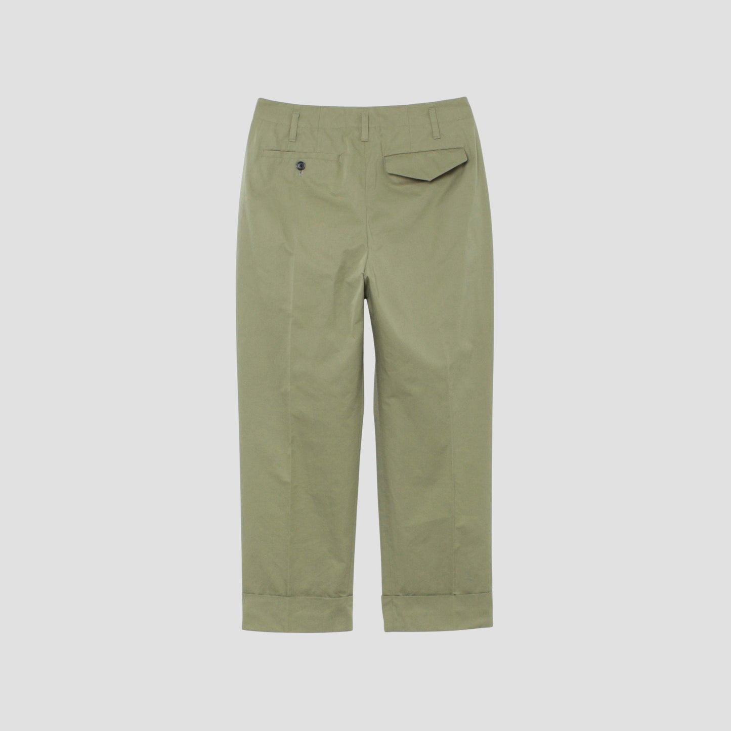 REFINED COTTON GABARDINE TROUSERS