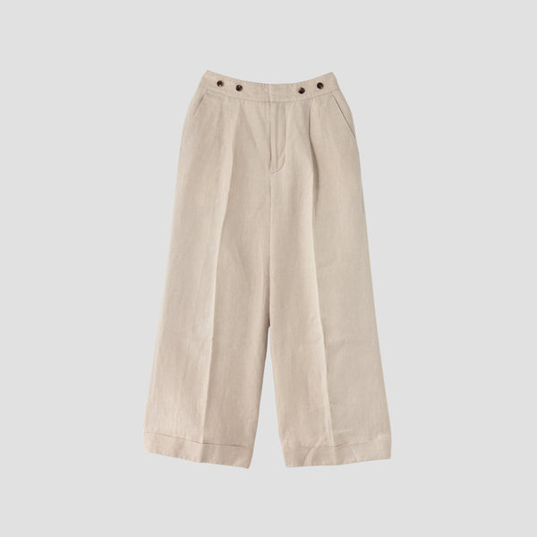 LINEN HOPSACK TROUSERS