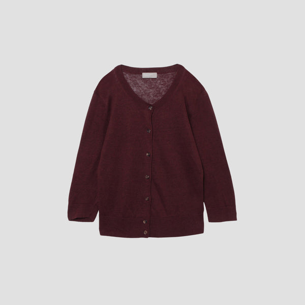 SUPERFINE LINEN CARDIGAN KNIT