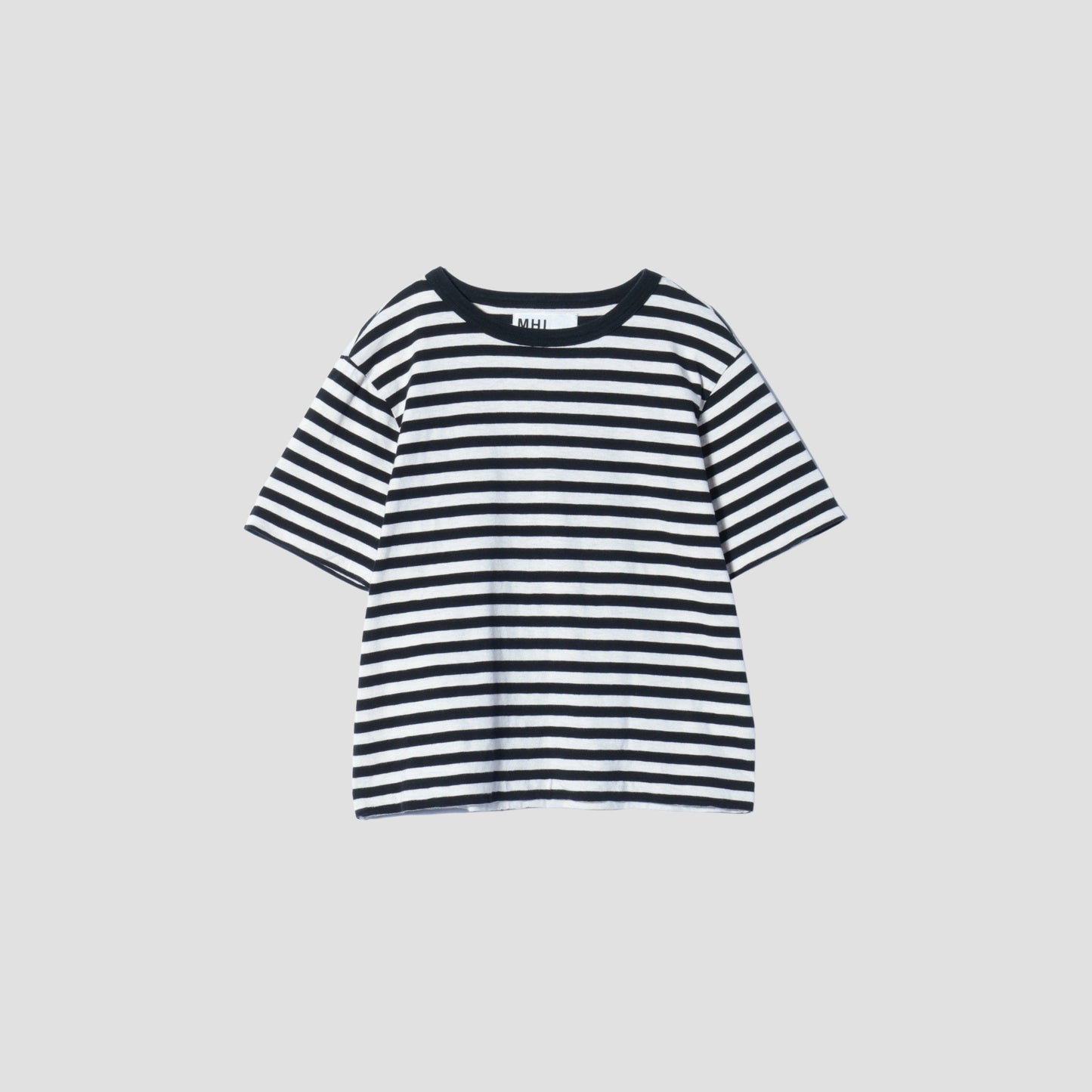 ROUGH COTTON STRIPE JERSEY