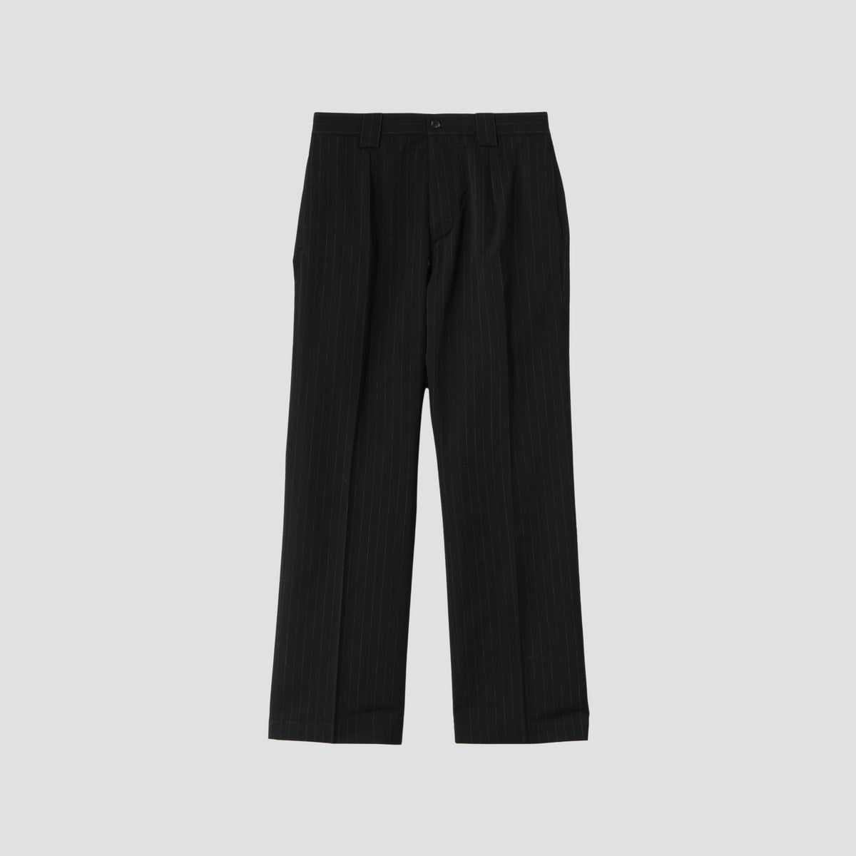 DRY FINISH PINSTRIPE WOOL TROUSERS