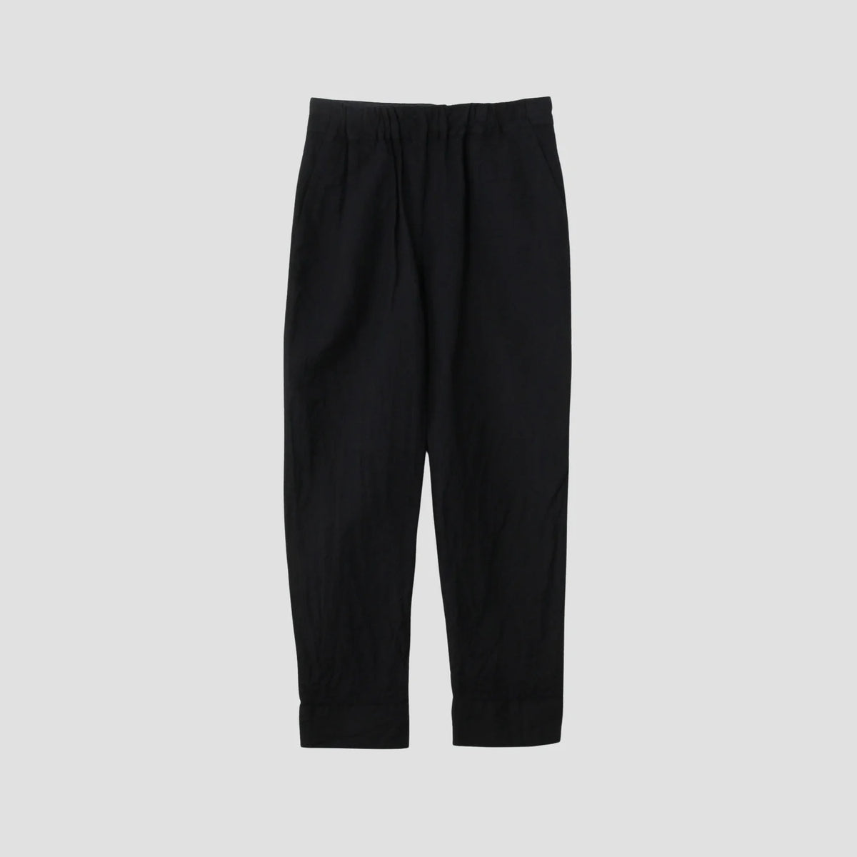 PLAINWEAVE WOOL LINEN TROUSERS