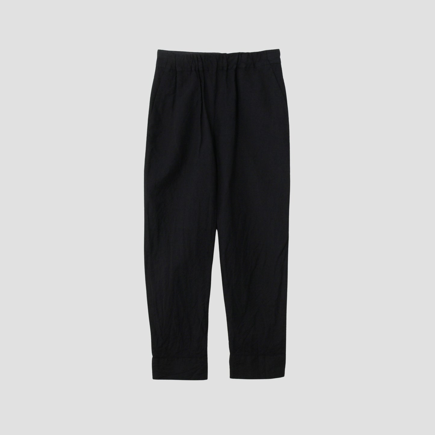 PLAINWEAVE WOOL LINEN TROUSERS