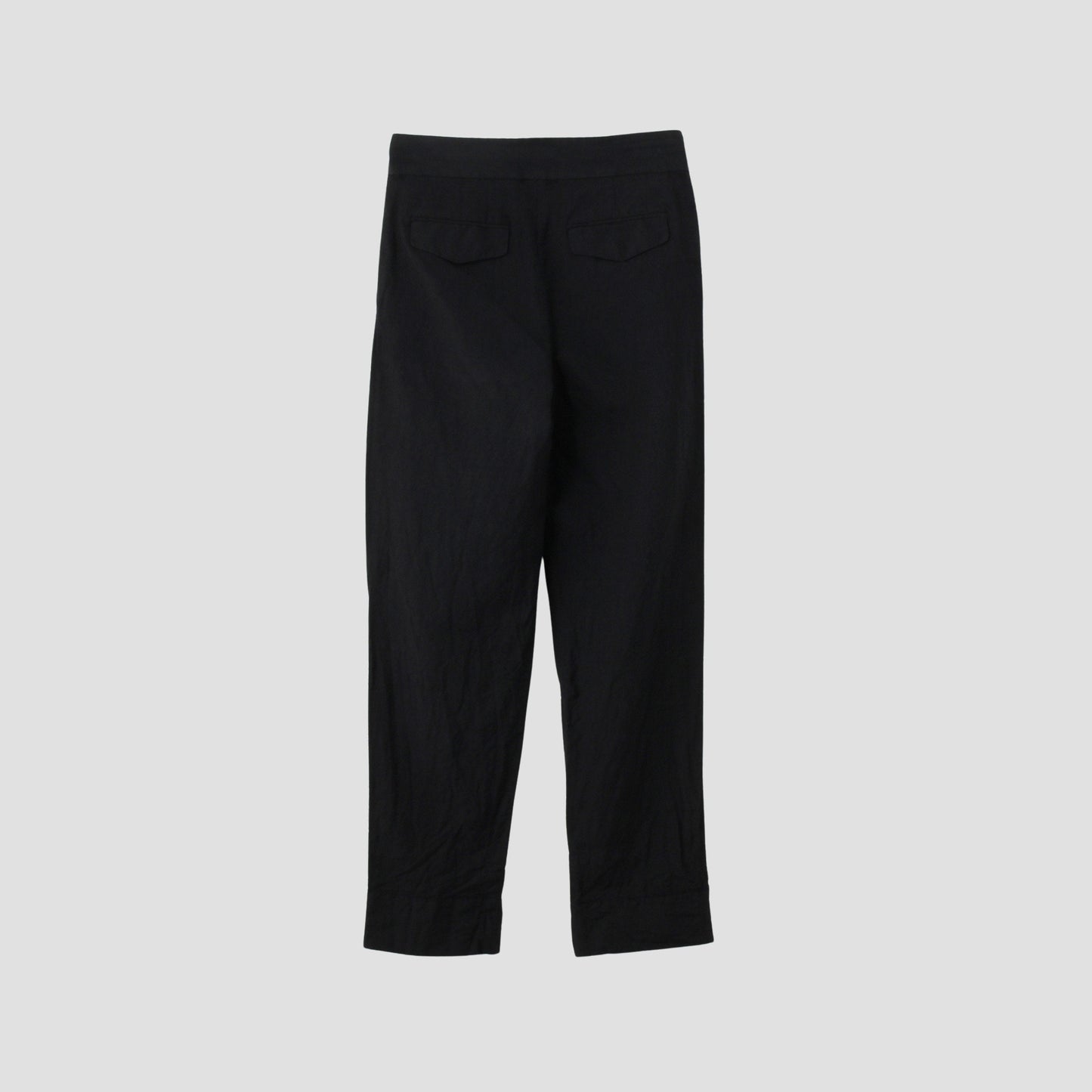 PLAINWEAVE WOOL LINEN TROUSERS