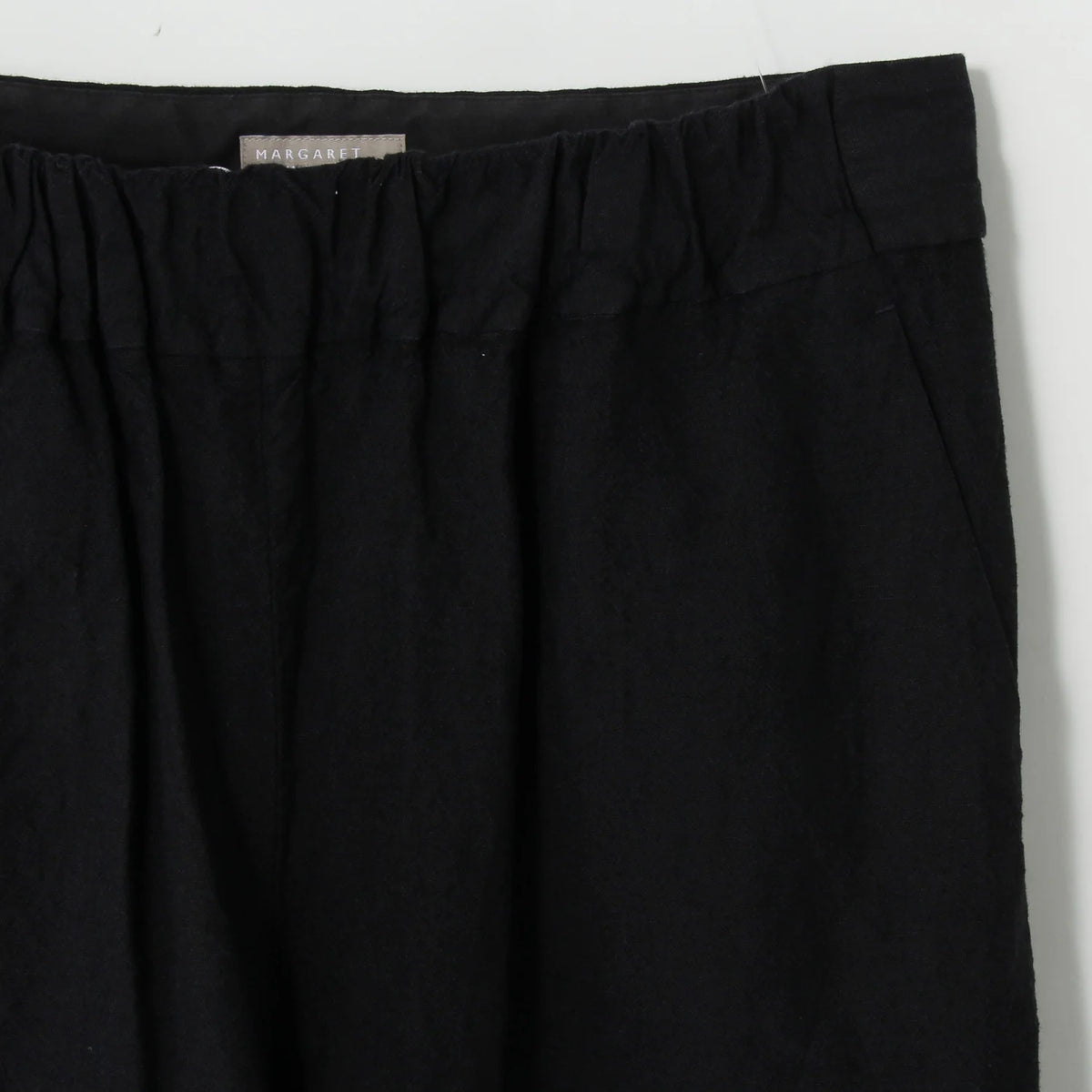 PLAINWEAVE WOOL LINEN TROUSERS