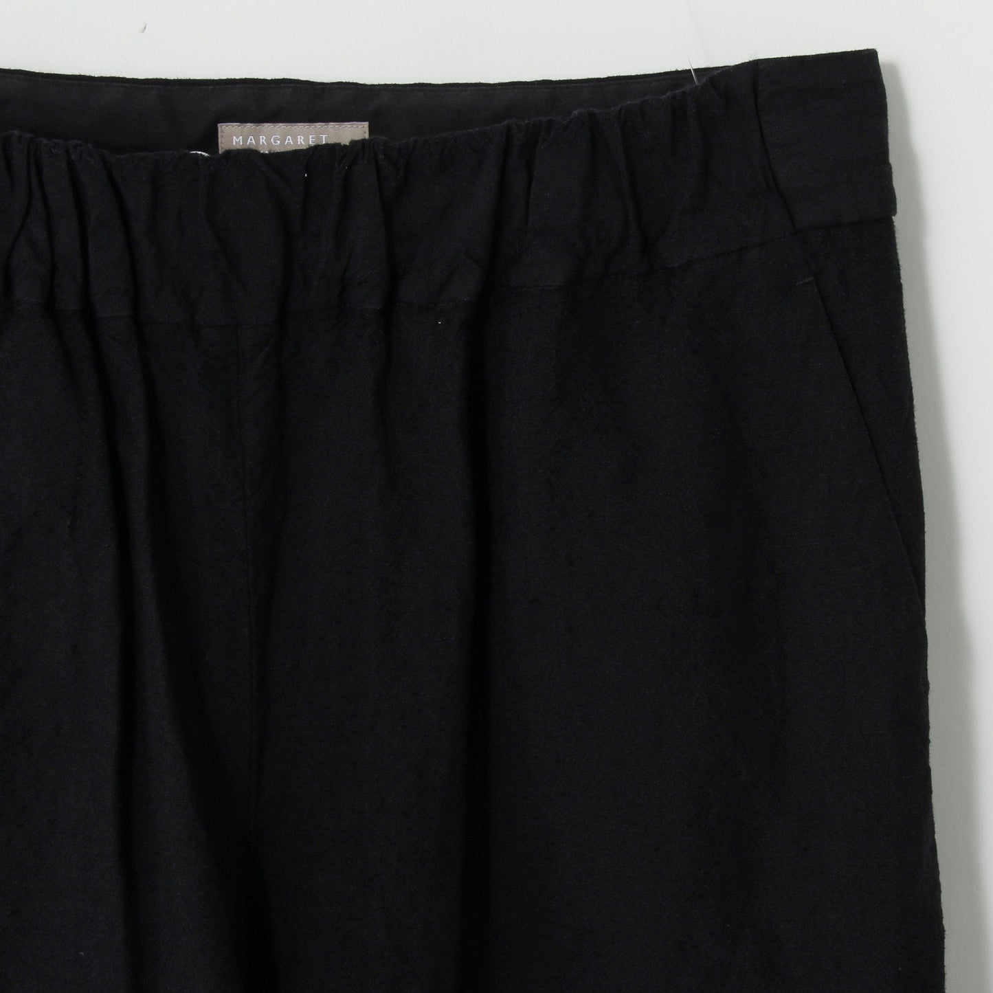 PLAINWEAVE WOOL LINEN TROUSERS
