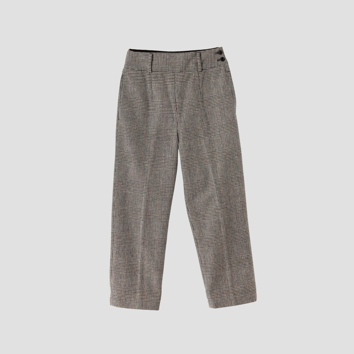 MULTI CHECK WOOL TROUSERS