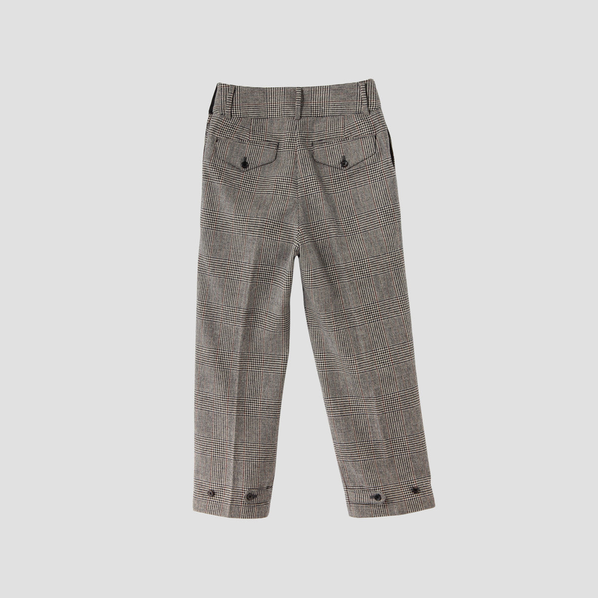 MULTI CHECK WOOL TROUSERS